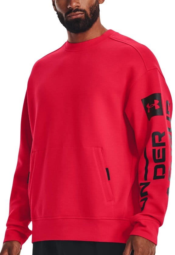 Mikina Under Armour UA Summit Knit Graphic Crew-RED