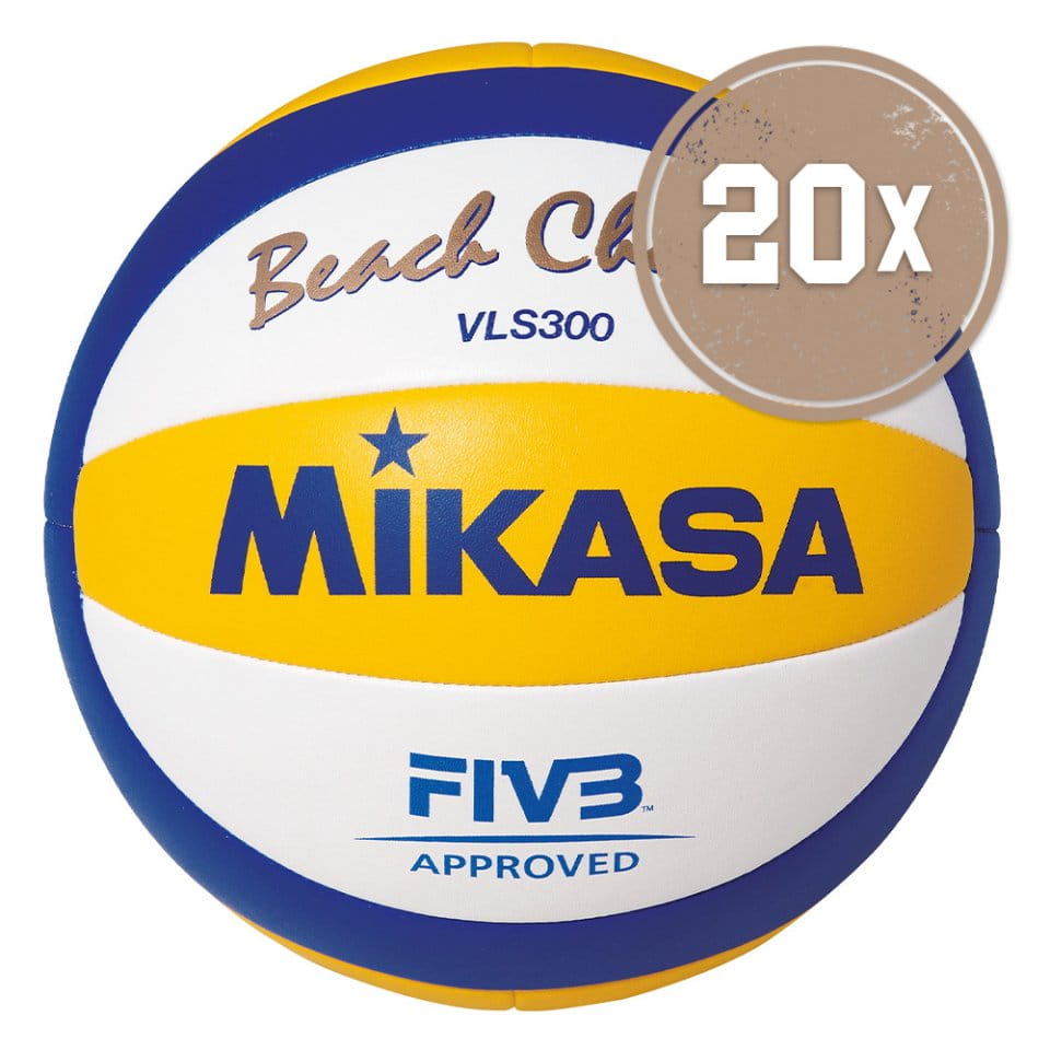 Lopta Mikasa 20ER BALLPAKET BEACH CHAMP VLS 300 INTERNATIONAL BEACHVOLLEYBALL