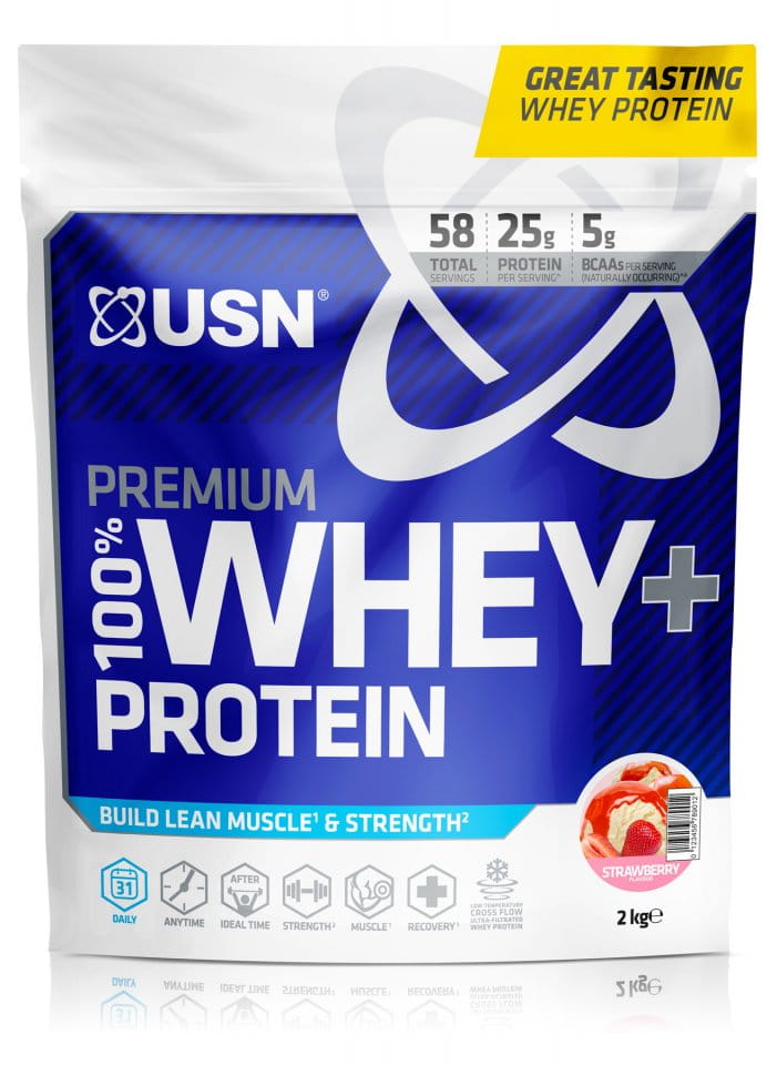 Srvátkový proteínový prášok USN 100% Premium 2kg wheytella
