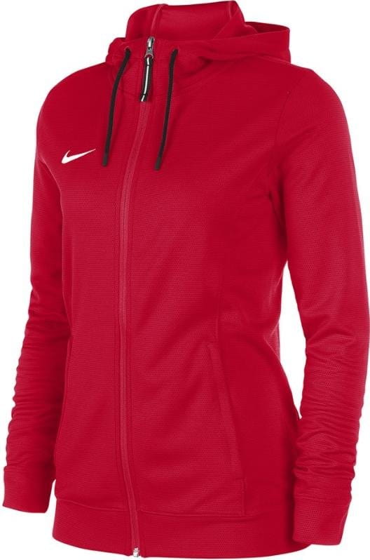 Mikina kapucňou Nike WOMEN S TEAM BASKETBALL HOODIE FULL ZIP -UNI RED